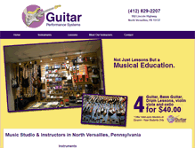 Tablet Screenshot of guitarperformancesystems.com
